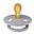 Colour Pacifier - Symmetrical Nipple in Latex - Cloud - BPA & PVC Free