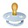 Colour Pacifier - Symmetrical Nipple in Latex - Baby Blue - BPA & PVC Free Colour Pacifier - Symmetrical Nipple in Latex - Baby Blue - BPA & PVC Free