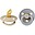 Colour Pacifier - Anatomical Nipple in Latex - Set of 2 - Vanilla and Cloud - BPA & PVC Free
