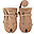 Kapi Mittens Nabuk Leather - Koala - Handmade