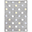 Machine Washable Three Colour Star Rug (120cm x 160cm) - Grey/Blue, 100% Cotton