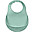Waterproof Bib with Food Catching Pocket - Silicone - Sage Green