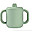 Learning Cup with Silicone Spout - Sage Green - For Learning to Drink Alone