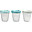 Set of 3 Food Portions 200 ml - Grey and Green Lids - Silicone - Practical and Stackable Set of 3 Food Portions 200 ml - Grey and Green Lids - Silicone - Practical and Stackable