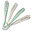 4 Ergonomic First Age Spoons Set - Silicone - Grey and Sage - Handy for Adults and Delicate for Children