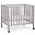 Cot with Wheels - 98 x 78 x 80 cm - Gray - Three Heights! Cot with Wheels - 98 x 78 x 80 cm - Gray - Three Heights!