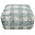 Vichy Pouf - White and Vintage Blue - Natural Cotton - Little Chefs Collection Vichy Pouf - White and Vintage Blue - Natural Cotton - Little Chefs Collection