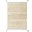 Washable Rug - Bloom Golden - Fantasy Garden - Natural and Gold - Cotton - (90x130 cm)