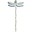 Dragonfly Wand - Fantasy Garden - Soft Blue - Handmade - Cotton Canvas - (26x45 cm)