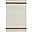 Washable Rug - Off White and Toffee - Natural Cotton - Little Chefs Collection - 90 x 130 cm