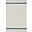 Washable Rug - Off White and Vintage Blue - Natural Cotton - Little Chefs Collection - 90 x 130 cm