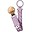 Paci Clip Pacifier Clip - Violet Sky and Mauve - 100% GOTS Organic Cotton!