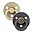Colour Pacifier - Round Nipple in Latex - Set of 2 - Vanilla and Iron - BPA & PVC Free