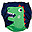 Washable, Pocket Diaper - Devin the Dinosaur - 2 Inserts Included - 3-16 kg