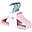 Set of 15 Velvet Hangers - Pink - Slim Design