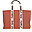 Family Bag Weekend Bag - Terracotta - Signature Collection - 55x18x40cm Family Bag Weekend Bag - Terracotta - Signature Collection - 55x18x40cm