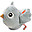 Tumbler Toy - Birdee - Blue - 14 x 11 x 18 cm