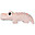 Croco the Crocodile - Soft and Sweety - 65 x 27 cm - Powder Croco the Crocodile - Soft and Sweety - 65 x 27 cm - Powder