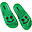 Flip Flops Slippers - Green Bee - Color Your Summer! Flip Flops Slippers - Green Bee - Color Your Summer!