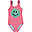 Swimsuit - Happy Coral - Polyester Recycled from Plastic! - GRS certification