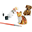 Decorate Your Own Pet Figurines - Includes Cat & Dog with paint and brush!
