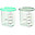 High Quality Conservation Jars Maxi - Blue/Grey - 2 x 240 ml - Withstand High and Low Temperatures