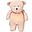 Soft Toy with Night Light and Pink Noises - Rose - GOTS and Oeko-Tex certified