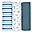 Set 3 Swaddle Blankets 69 x 69 cm - Blueberries - 100% Cotton Set 3 Swaddle Blankets 69 x 69 cm - Blueberries - 100% Cotton