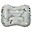Inflatable Anti-Slip Seat Cushion - Dino - Grey - 51 x 36 cm