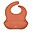 Bib - Dusty Rusty - Food Grade Silicone - with Pocket