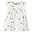 Dress with Ruffles - Bees Pattern - Bright White - 100% Cotton Dress with Ruffles - Bees Pattern - Bright White - 100% Cotton