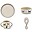 Vivi Tableware Set - Leopard - Multi Mix - 100% Silicone Vivi Tableware Set - Leopard - Multi Mix - 100% Silicone