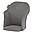 Lemo Highchair Cushion - Suede Grey/Mid Gray - Super Comfort Lemo Highchair Cushion - Suede Grey/Mid Gray - Super Comfort