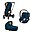 3 in 1 Priam4 Platinum Stroller - Seat Pack + Car Seat + Carry Cot - Chrome Black and Mountain Blue 3 in 1 Priam4 Platinum Stroller - Seat Pack + Car Seat + Carry Cot - Chrome Black and Mountain Blue