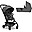 Duo Joolz Aer+ Stroller + Carry Cot - Amazing Anthracite - Ergonomic and Light Duo Joolz Aer+ Stroller + Carry Cot - Amazing Anthracite - Ergonomic and Light