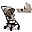 Duo Joolz Aer+ Stroller + Carry Cot - Lovely Taupe - Ergonomic and Light