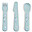 Foodie Cutlery Set - Happy Dots Blue - 100% Food-Grade PP Foodie Cutlery Set - Happy Dots Blue - 100% Food-Grade PP