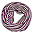 Multifunctional Neck Warmer in Wool and Silk - Natural and Purple Stripes Multifunctional Neck Warmer in Wool and Silk - Natural and Purple Stripes