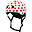 Bicycle CoConuts Helmet - White with Stars - Shell in ABS - Adjustable and Breathable