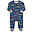 Long Sleeved Sleepsuit - Silly Sausage - Blue Navy - Organic Cotton Long Sleeved Sleepsuit - Silly Sausage - Blue Navy - Organic Cotton