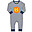 Long Sleeved Sleepsuit - Lionheart - 100% Organic Cotton Long Sleeved Sleepsuit - Lionheart - 100% Organic Cotton