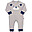 Long Sleeved Sleepsuit - Otterly - Grey - Organic Cotton Long Sleeved Sleepsuit - Otterly - Grey - Organic Cotton