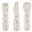 Foodie Cutlery Set - Happy Dots Sand - 100% Food-Grade PP