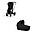 DUO Priam4 - Frame Stroller Chrome Black with Seat Pack and Carrycot Sepia Black