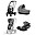 TRIO Priam4 - Frame Stroller Chrome Black with Seat Pack, Carrycot and Car Seat Mirage Grey TRIO Priam4 - Frame Stroller Chrome Black with Seat Pack, Carrycot and Car Seat Mirage Grey