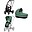 DUO Priam4 - Frame Stroller Rosegold with Seat Pack and Carrycot Leaf Green DUO Priam4 - Frame Stroller Rosegold with Seat Pack and Carrycot Leaf Green