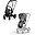 Priam4 Stroller - Frame Stroller Chrome Black with Seat Pack Mirage Grey Priam4 Stroller - Frame Stroller Chrome Black with Seat Pack Mirage Grey