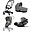 TRIO Mios3 - Frame Stroller Chrome Black with Seat Pack, Carrycot and Car Seat Mirage Grey TRIO Mios3 - Frame Stroller Chrome Black with Seat Pack, Carrycot and Car Seat Mirage Grey