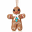 Christmas Crocheted Gingerman Decoration - Fair Trade