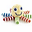 Multicolour Octopus Rattle Toy - approx 15 cm - Fair Trade Multicolour Octopus Rattle Toy - approx 15 cm - Fair Trade